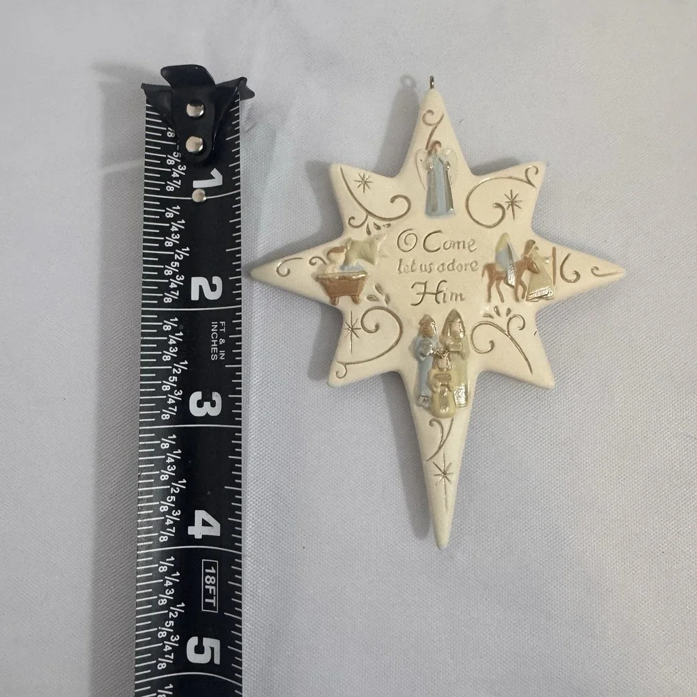 Hallmark Keepsake Ornament Star of Hope 2009‎ O Come Let Us Adore HIm Christmas